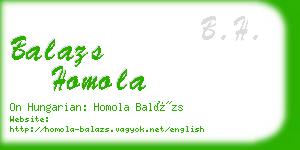 balazs homola business card